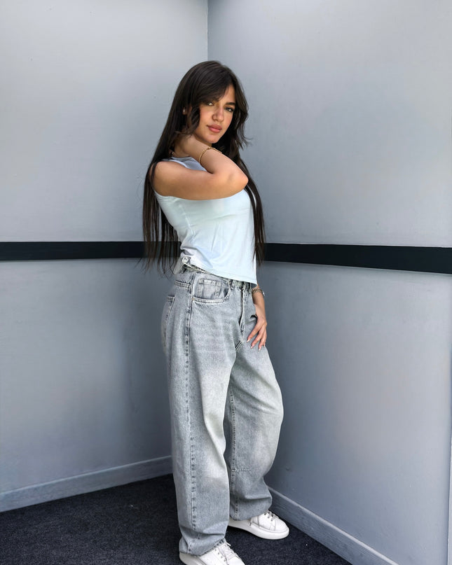 One-Shoulder Casual Crop Top