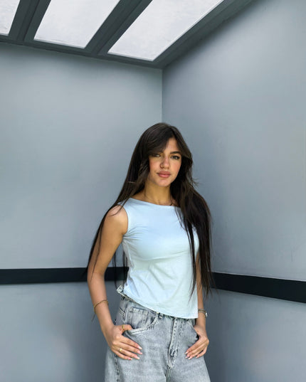 One-Shoulder Casual Crop Top