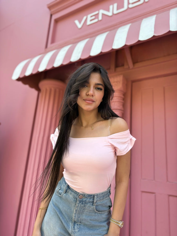 Pure Cotton Strap Top -Pink