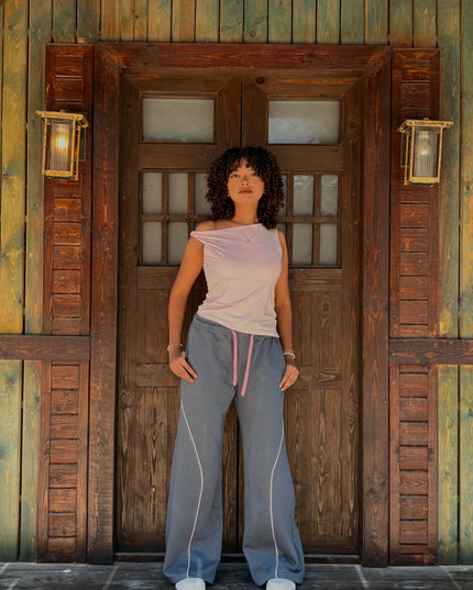 One-Shoulder Casual Crop Top