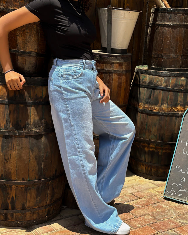 Denim Wide Leg Jeans